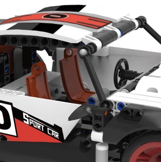 Конструктор ONEBOT Racing Car KIT (OBJSC40AIQI) Drift version - 5