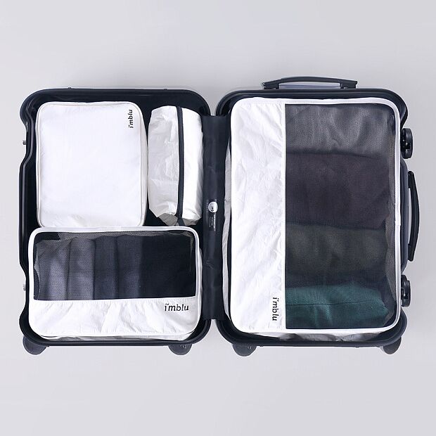 Сумка органайзер для одежды Ninetygo Tyvek Storage Bag L (White) - 5