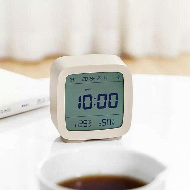 Умный часы/будильник Qingping Bluetooth Alarm Clock (Beige/Бежевый) - 3