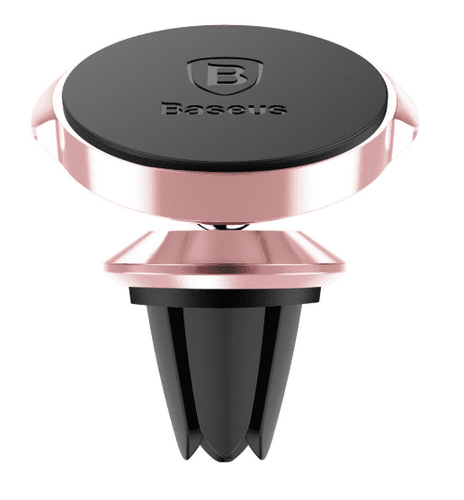 Держатель для смартфона Baseus Small Ears Series Magnetic Suction (Air Outlet) (Rose Gold/Розовый) - 1