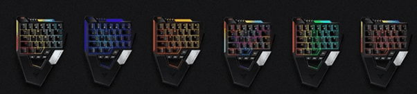 Варианты подсветки одноручной клавиатуры от Сяоми
